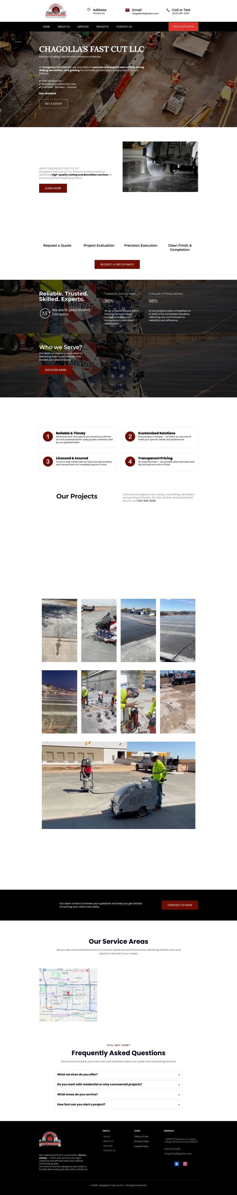 Chagolla's Fast Cut website