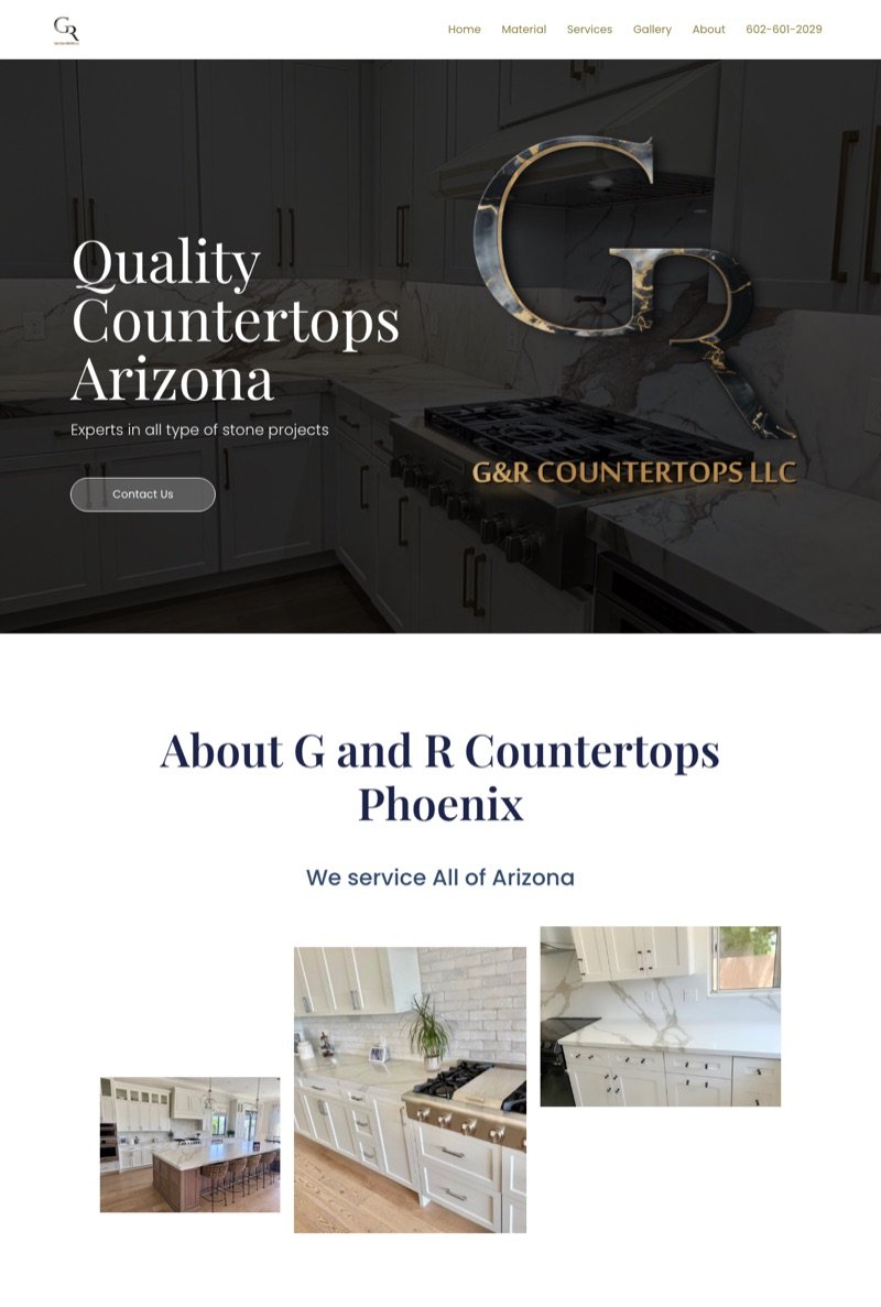 G&R Countertops website